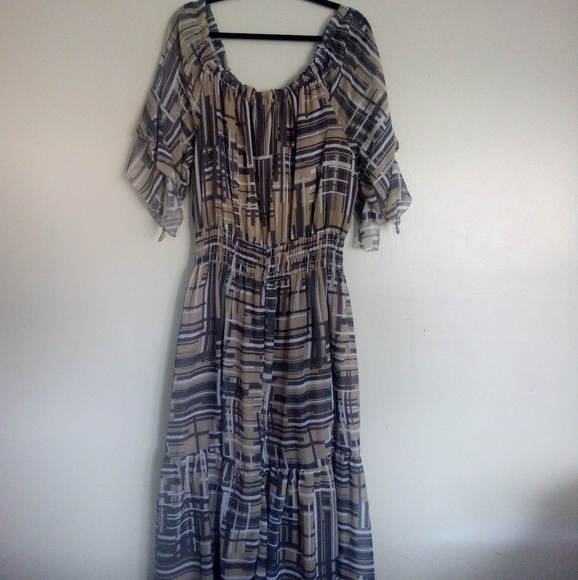 Ashley Stewart Dresses & Skirts - Ashley Stewart Boho PRINTED Maxi Dress Size18